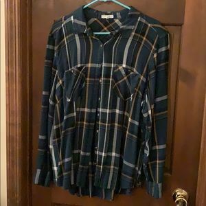 Flannel button down